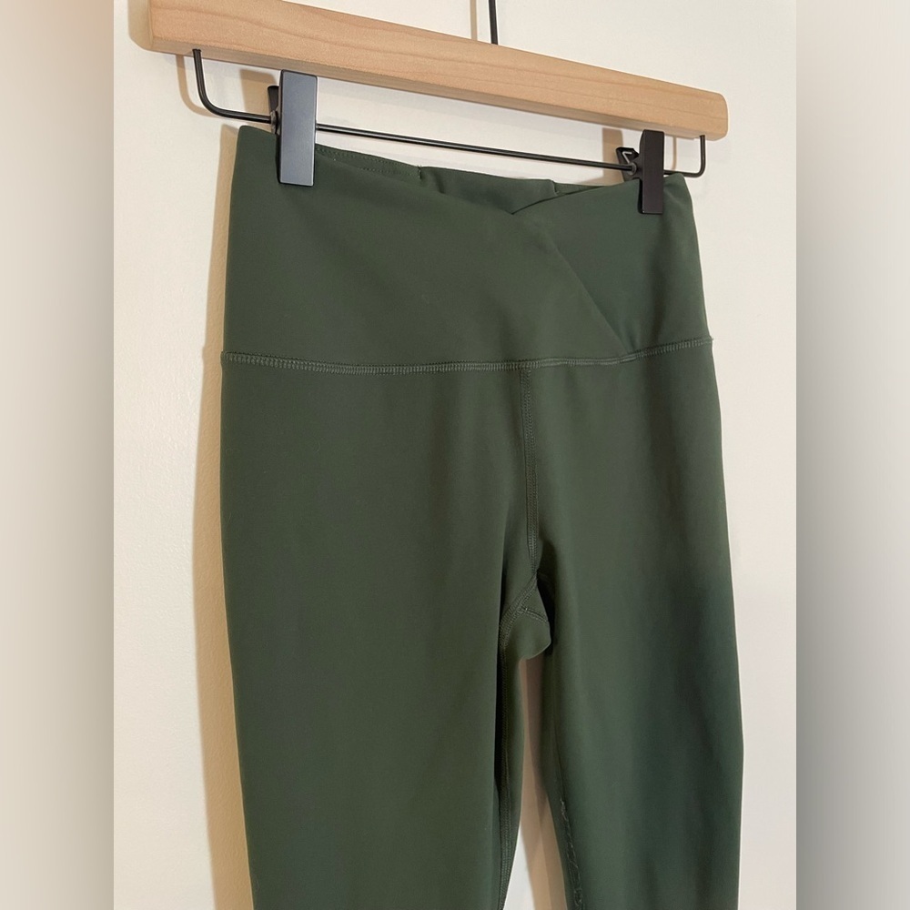 90 Degree Lana Cross Over Ankle Tight Green Leggings Size XS Yoga Staple Stretch - Picture 7 of 7